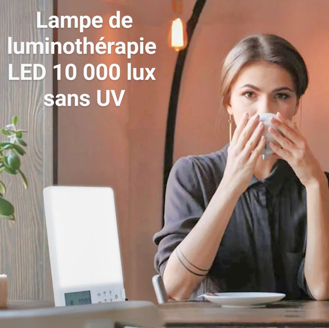 Lampe Luminotherapie Sans UV efficace contre Jet Lag amélioration du sommeil rythme biologique
