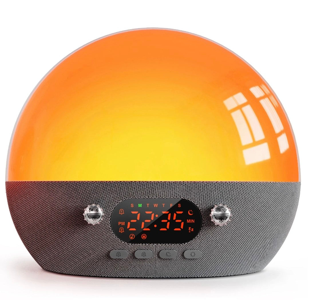 Réveil simulateur d’aube Bluetooth - Adieu aux matins difficiles, sommeil réparateur et énergie dès le réveil